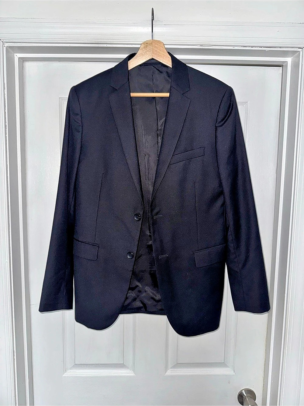 Theory Wool Sport Coat Blazer Suit Jacket Men's Black Size 38 R
